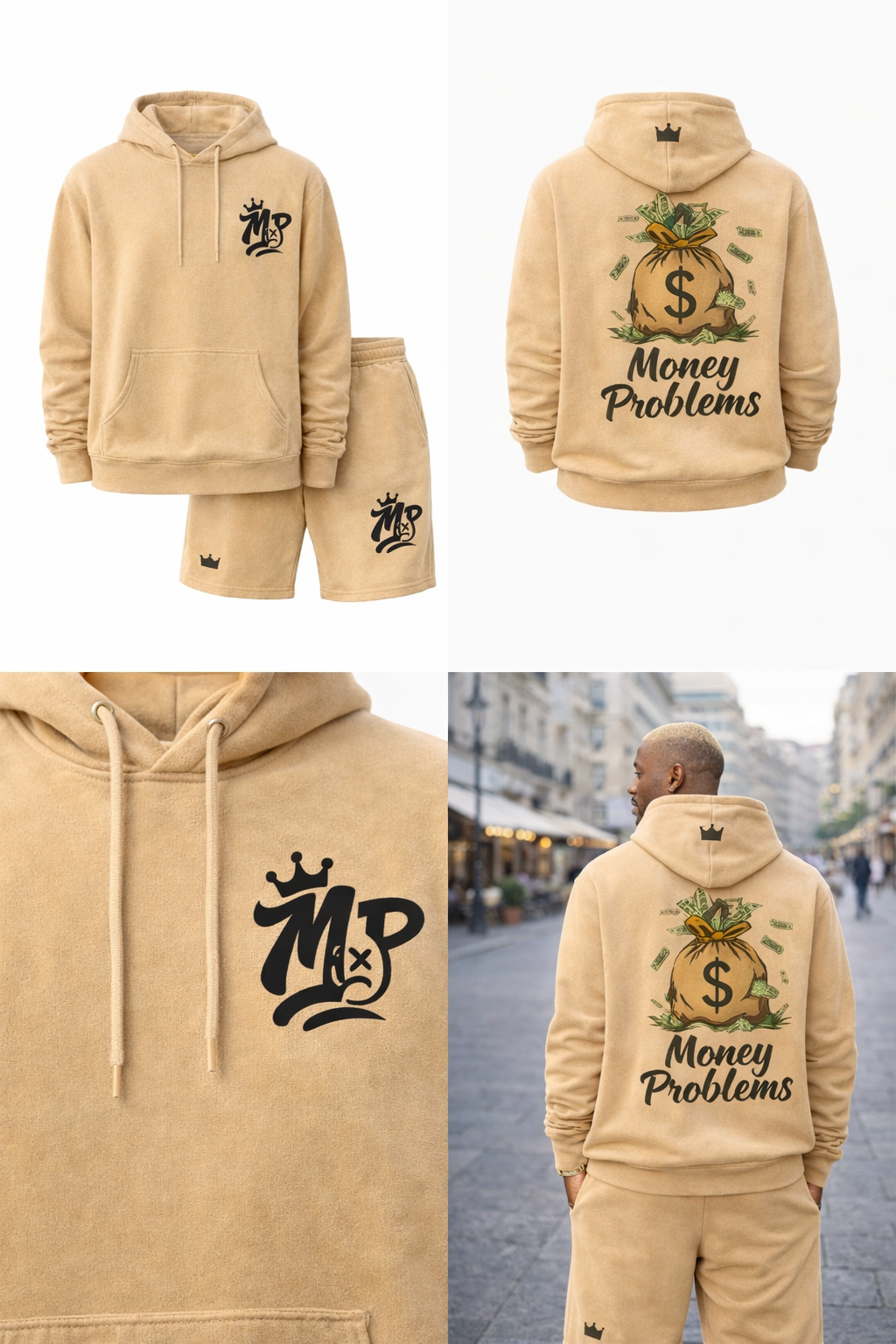 Embroidered (money problem shorts)